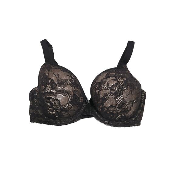 Wacoal Black Lace Bra - Size 32DDD - Excellent Condition - Picture 1 of 5
